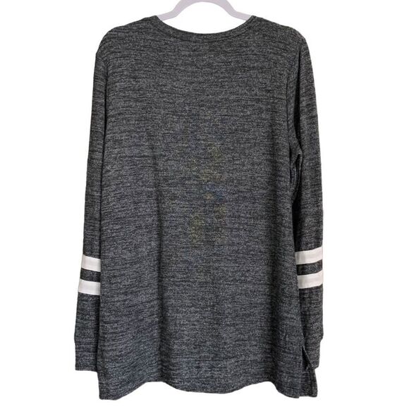 FERYSHE Women’s Soft Long Sleeve Merry Christmas Kangaroo Pocket Top Size Large - Picture 3 of 7